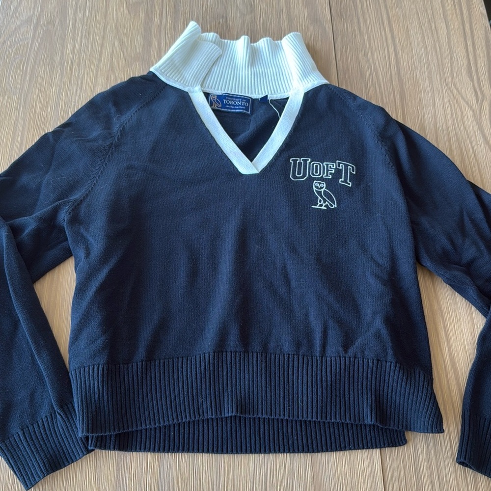 OVO x University of Toronto Women’s Rugby Polo Sweater